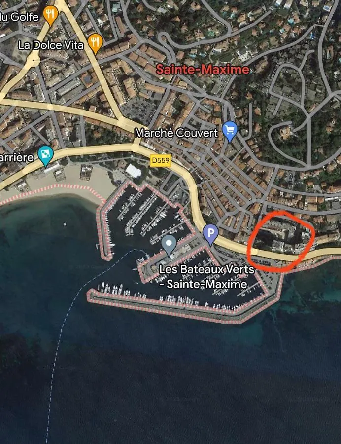 Studio Centre Ville Palais De La Mer 100M Port Et 300M Plage Sainte-Maxime 0*,